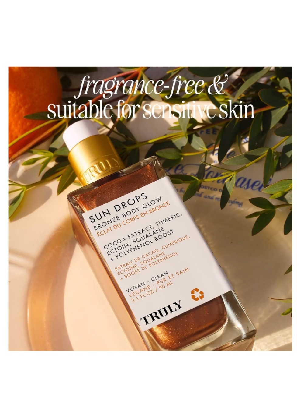 TRULY Sun Drops Bronze Body Glow - Metallic Bronze and White Packaging - Picture 4 of 5